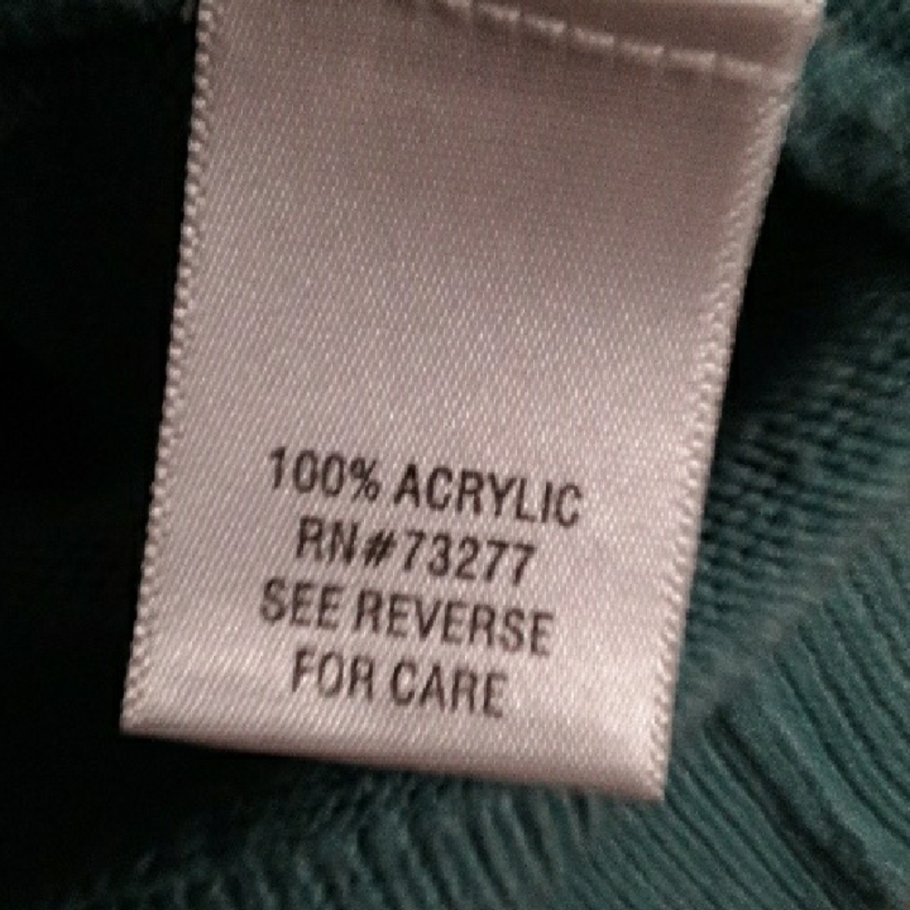 croft & barrow Teal Button-Up Crewneck Cardigan - Picture 4 of 7